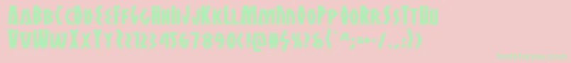 Antikythera Font – Green Fonts on Pink Background