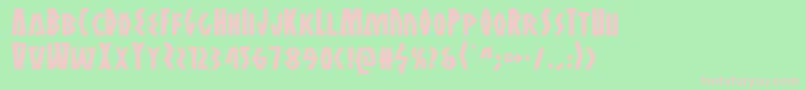 Antikythera Font – Pink Fonts on Green Background