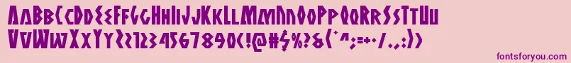 Antikythera Font – Purple Fonts on Pink Background