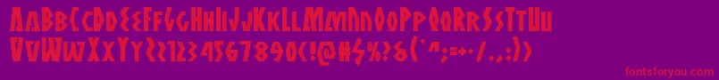 Antikythera Font – Red Fonts on Purple Background