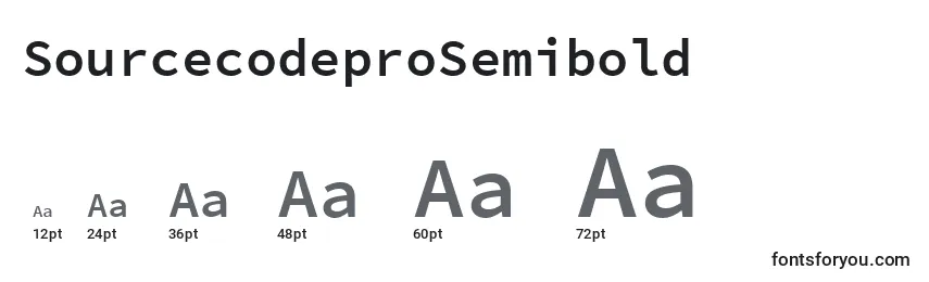 SourcecodeproSemibold Font Sizes