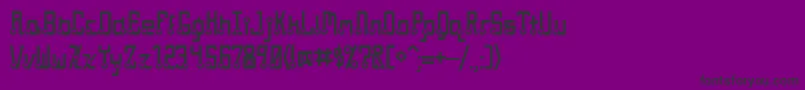 フォントQuasidip – 紫の背景に黒い文字