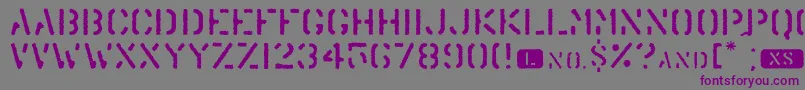 TrendyUniversity Font – Purple Fonts on Gray Background