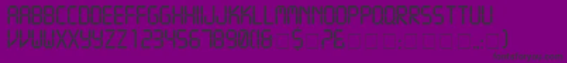 CrystalNormal Font – Black Fonts on Purple Background