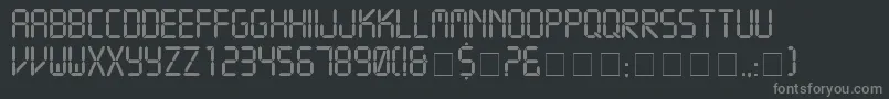 More about CrystalNormal Font CrystalNormal Font – Gray Fonts on Black Background