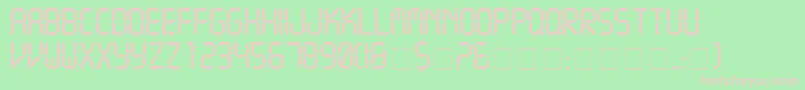 CrystalNormal Font – Pink Fonts on Green Background