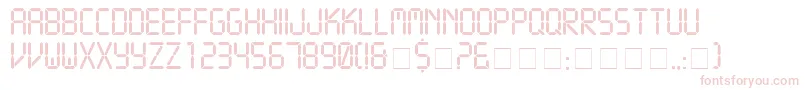 CrystalNormal-Schriftart – Rosa Schriften auf weißem Hintergrund