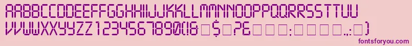 CrystalNormal Font – Purple Fonts on Pink Background