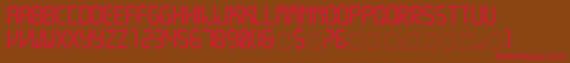 CrystalNormal Font – Red Fonts on Brown Background