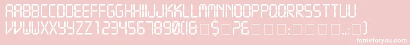 CrystalNormal Font – White Fonts on Pink Background