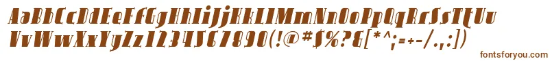 フォントAvond02 – 茶色のフォント