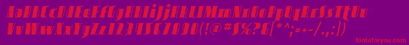 fuente Avond02 – Fuentes Rojas Sobre Fondo Morado