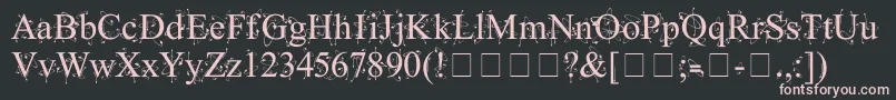 KingthingsFrontwards Font – Pink Fonts on Black Background