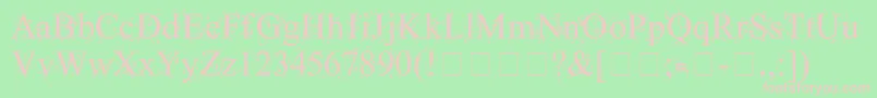 KingthingsFrontwards Font – Pink Fonts on Green Background