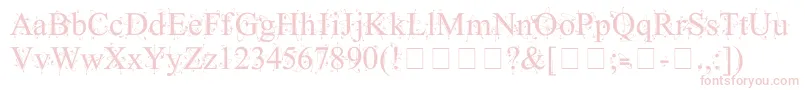KingthingsFrontwards Font – Pink Fonts on White Background