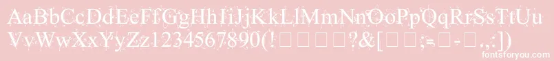 KingthingsFrontwards Font – White Fonts on Pink Background