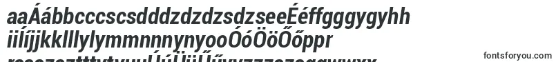 RobotoBoldCondensedItalic-Schriftart – ungarische Schriften