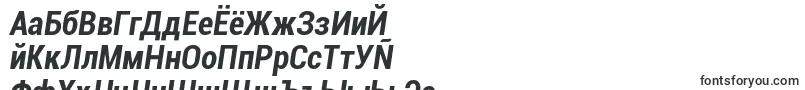 RobotoBoldCondensedItalic-fontti – venäjän fontit