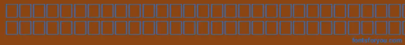 Шрифт TimesheavyRegular – синие шрифты на коричневом фоне