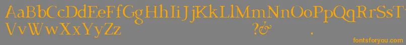 DarkBlackD Font – Orange Fonts on Gray Background