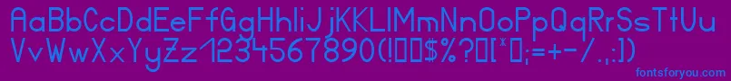 Ft17n Font – Blue Fonts on Purple Background