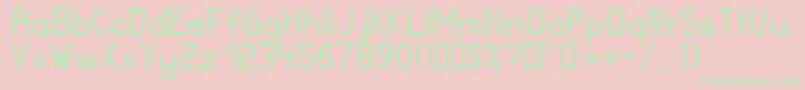 Ft17n Font – Green Fonts on Pink Background