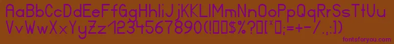 Ft17n Font – Purple Fonts on Brown Background