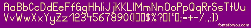 Ft17n Font – Yellow Fonts on Purple Background