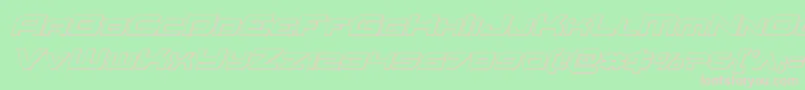 Redrocketoutital Font – Pink Fonts on Green Background