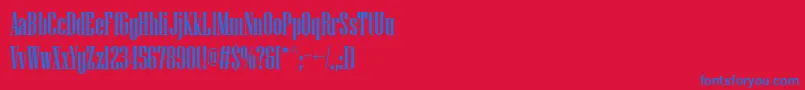 PfmissionSolid Font – Blue Fonts on Red Background