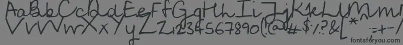 SoggyKitten Font – Black Fonts on Gray Background