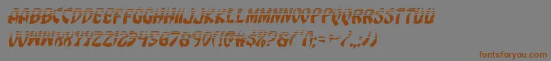 Eggrollhalfital Font – Brown Fonts on Gray Background