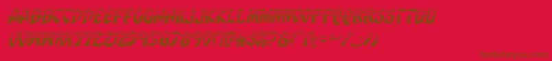 Police Eggrollhalfital – polices brunes sur fond rouge