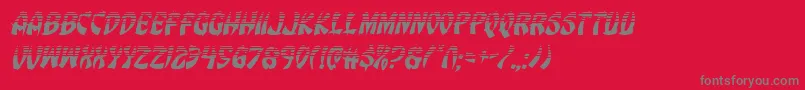 Eggrollhalfital Font – Gray Fonts on Red Background