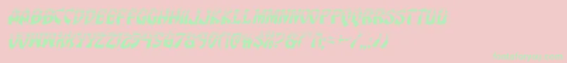 Eggrollhalfital Font – Green Fonts on Pink Background