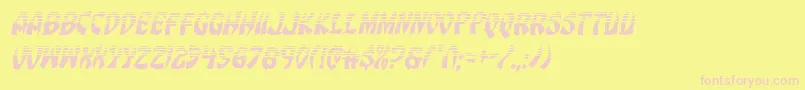 Eggrollhalfital Font – Pink Fonts on Yellow Background