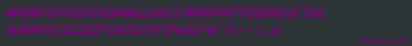 Eggrollhalfital Font – Purple Fonts on Black Background