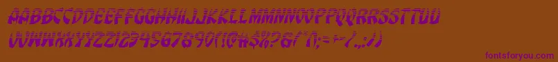 Eggrollhalfital Font – Purple Fonts on Brown Background