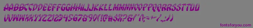 Eggrollhalfital Font – Purple Fonts on Gray Background