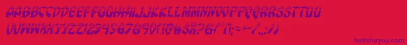 Eggrollhalfital Font – Purple Fonts on Red Background