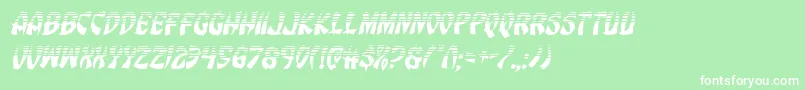 Eggrollhalfital Font – White Fonts on Green Background