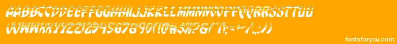 Eggrollhalfital Font – White Fonts on Orange Background