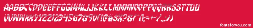 Eggrollhalfital Font – White Fonts on Red Background