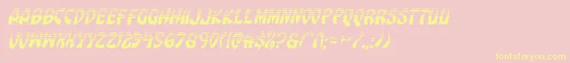 Eggrollhalfital Font – Yellow Fonts on Pink Background