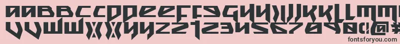 fuente Snubfighterb – Fuentes Negras Sobre Fondo Rosa