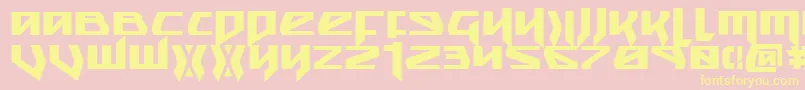 Weitere Informationen zur Snubfighterb-Schriftart Snubfighterb-Schriftart – Gelbe Schriften auf rosa Hintergrund