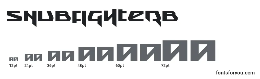 Größen der Schriftart Snubfighterb