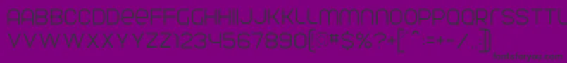 ParvoflavinLight Font – Black Fonts on Purple Background