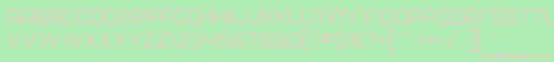 ParvoflavinLight Font – Pink Fonts on Green Background