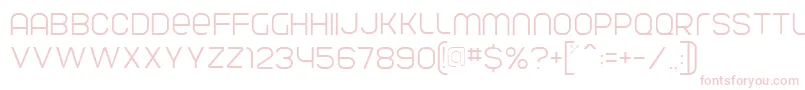 ParvoflavinLight Font – Pink Fonts on White Background